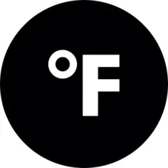 Farenheit symbol in circle