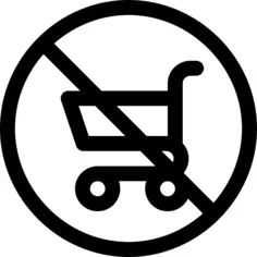 No shopping cart