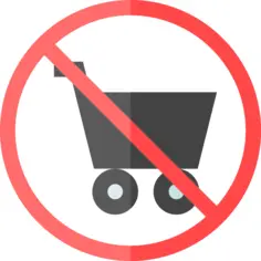 No shopping cart