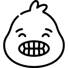 Grinning