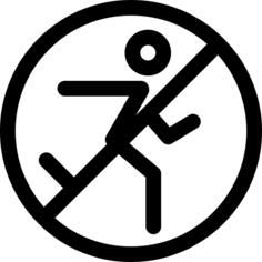 No running