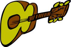 Guitar cartoon graphics