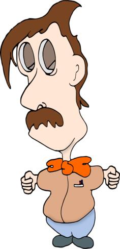 Cartoon eyeless guy