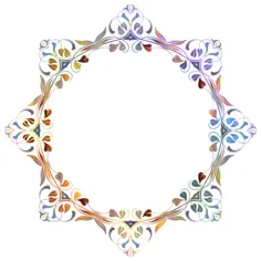 Colorful leaves in a frame