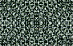 Green circles on a wallpaper