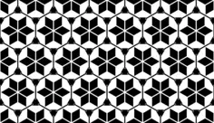 Background pattern with black stars and circles