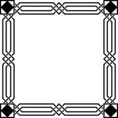 Egyptian frame in black and white