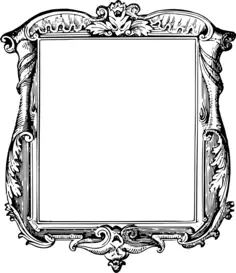 Square vintage frame
