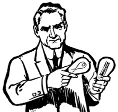 Scientist with bulbs