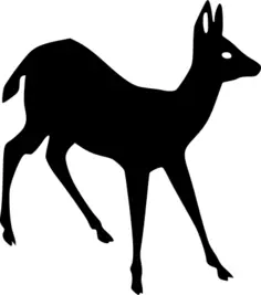 Black deer image
