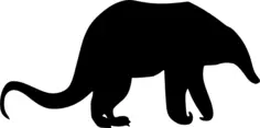 Anteater silhouette