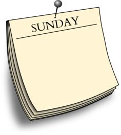 Sunday daily note