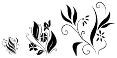 Flourish vector silhouette