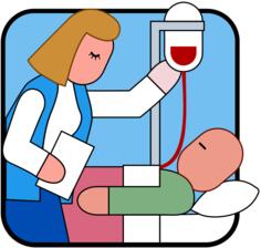 Nurse with IV