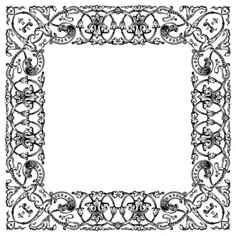 Vintage decorative ornamental frame image