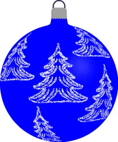 Blue Christmas decoration
