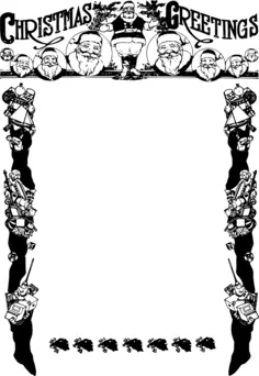 Christmas greetings frame