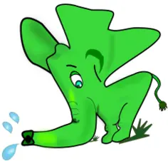 Little green elephant