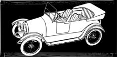 White car sketch