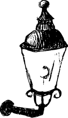 Old lamp drawing