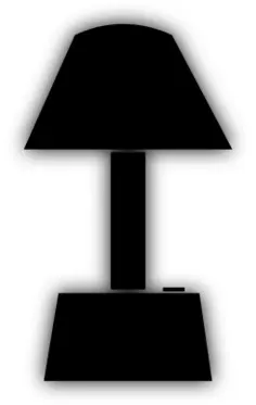 Bed lamp silhouette