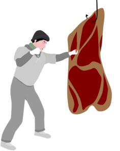 Vector image of a boxer