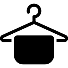 Wire hanger silhouette