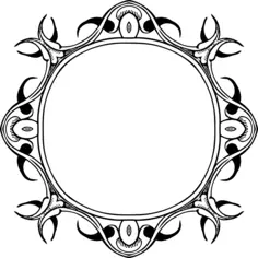 Elegant floral frame
