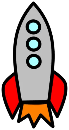 Big colorful rocket