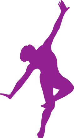Male dancer silhouette