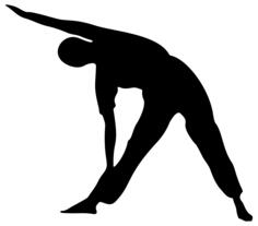 Yoga pose drawing