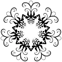 Flourish black frame