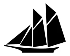 Sailboat silhouette image