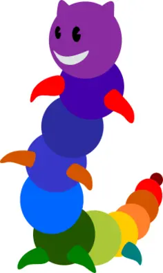Rainbow caterpillar
