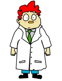 Cartoon scientist guy
