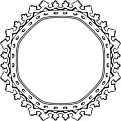 Decorative mirror frame