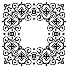 Squared decorative frame