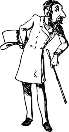 Gentleman holding hat