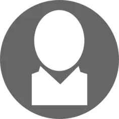 White and gray user icon