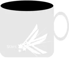Coffee cup with stars