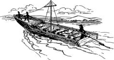 Old wooden boat
