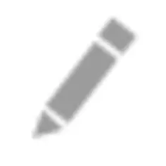 Gray pencil silhouette