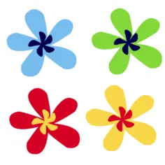 Colored flowers