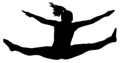 Jumping lady