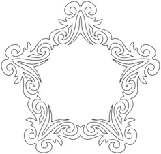 Decorative Star-shaped frame