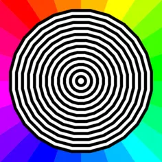 Target on colored background