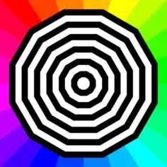 Target on colorful background