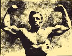 Vector image of a muscular man