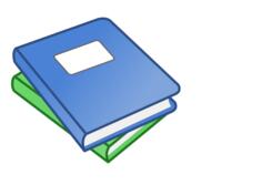 Stack of two books vector graphics