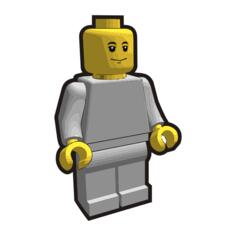 Lego minifigure vector clip art